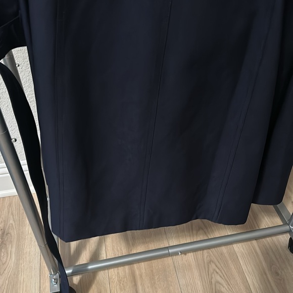 Antonio Melani Navy Blue Trench Coat, Size L - Picture 9 of 9